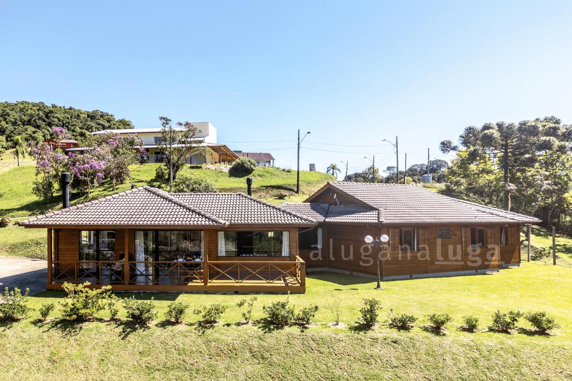 Villa Dos Platanos Em Rancho Queimado Bagian luar foto